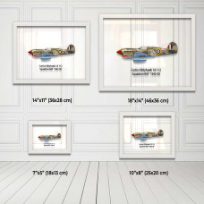 Принт на склі «Винищувач Curtiss P-40 112 Ескадрилья RAF 1942 рік»
