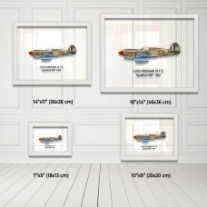 Принт на склі «Винищувач Curtiss P-40 Kittyhawk 112 Ескадрилья 1942 рік»