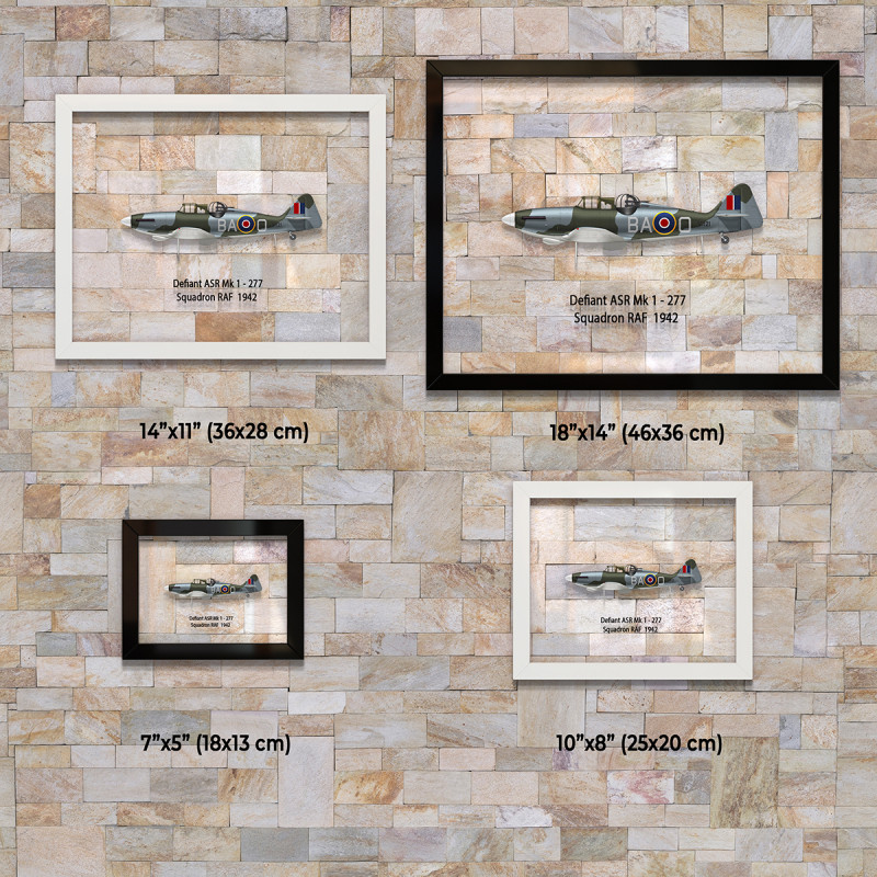 Принт на склі «Винищувач Boulton Paul Defiant Mk 1 277 Ескадрилья 1942 рік»