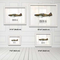 Принт на склі «Винищувач Boulton Paul Defiant Mk 1 141 Ескадрилья 1940 рік»