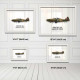 Принт на склі «Літак Boulton Paul Defiant Mk 1 264 Ескадрилья RAF 1940 рік»