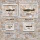 Принт на склі «Літак Boulton Paul Defiant Mk 1 264 Ескадрилья RAF 1940 рік»