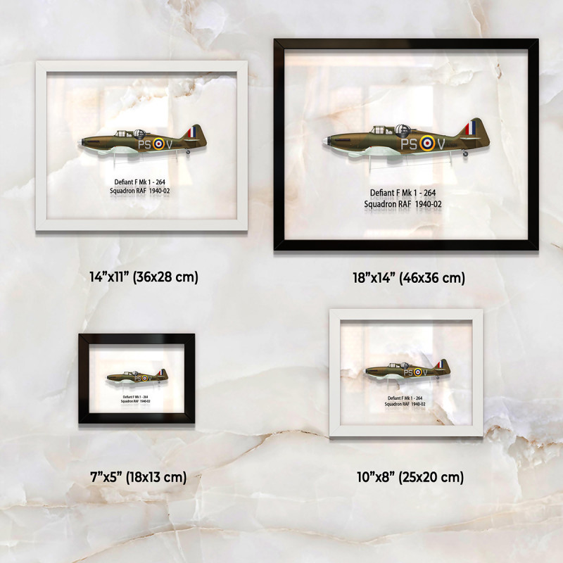Принт на склі «Винищувач RAF Boulton Paul Defiant Mk 1 1940 рік»