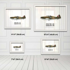 Принт на склі «Винищувач Boulton Paul Defiant Mk 1 264 Ескадрилья 1940 рік»