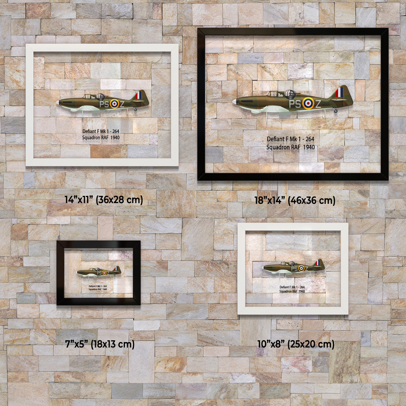 Принт на склі «Винищувач Boulton Paul Defiant Mk 1 264 Ескадрилья 1940 рік»