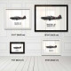 Принт на склі «Літак Boulton Paul Defiant Mk 1 264 Ескадрилья 1941 рік»