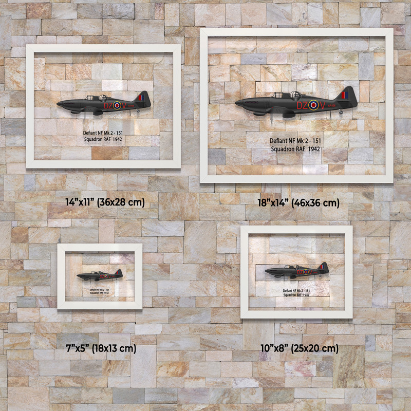 Принт на склі «Винищувач Boulton Paul Defiant Mk 1 151 Ескадрилья 1942 рік»