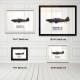 Принт на склі «Винищувач Boulton Paul Defiant Mk 1 151 Ескадрилья 1942 рік»