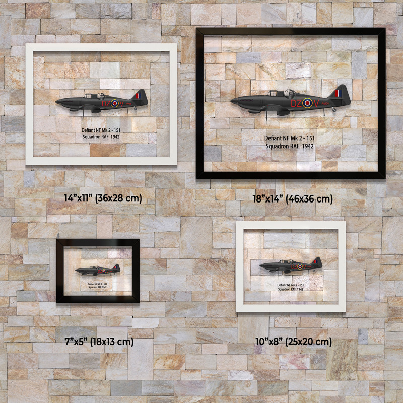 Принт на склі «Винищувач Boulton Paul Defiant Mk 1 151 Ескадрилья 1942 рік»