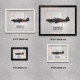 Принт на склі «Літак Boulton Paul Defiant Mk 1 96 Ескадрилья 1942 рік»