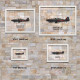 Принт на склі «Літак Boulton Paul Defiant Mk 1 96 Ескадрилья 1942 рік»