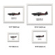Принт на склі «Літак Boulton Paul Defiant Mk 1 96 Ескадрилья 1942 рік»