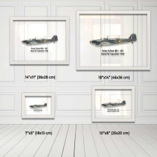 Принт на склі «Винищувач Fairey Fulmar Mk I 807 Ескадрилья 1940 рік»