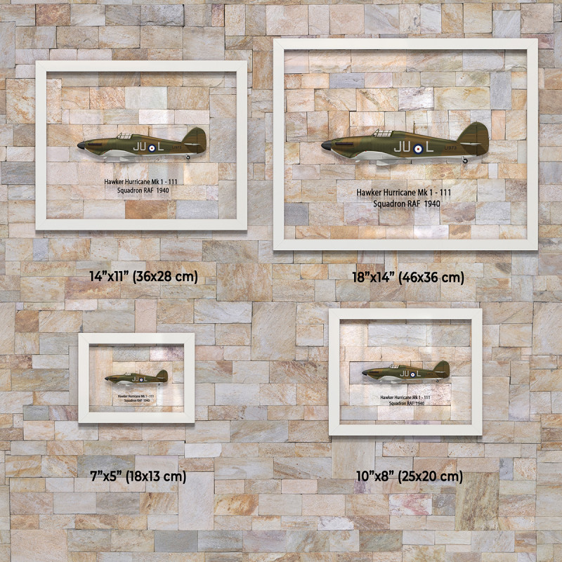 Принт на склі «Винищувач Hawker Hurricane Mk 1 111 Ескадрилья 1940 рік»