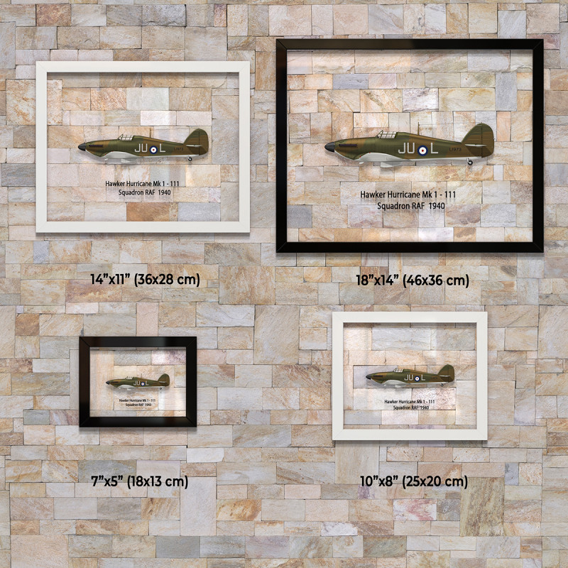Принт на склі «Винищувач Hawker Hurricane Mk 1 111 Ескадрилья 1940 рік»