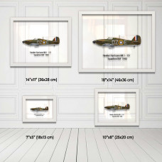 Принт на склі «Винищувач Hawker Hurricane Mk 1 151 Ескадрилья 1940 рік»