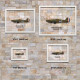 Принт на склі «Винищувач Hawker Hurricane Mk 1 + 1 Ескадрилья 1939 рік»