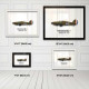 Принт на склі «Винищувач Hawker Hurricane Mk 1 + 1 Ескадрилья 1939 рік»