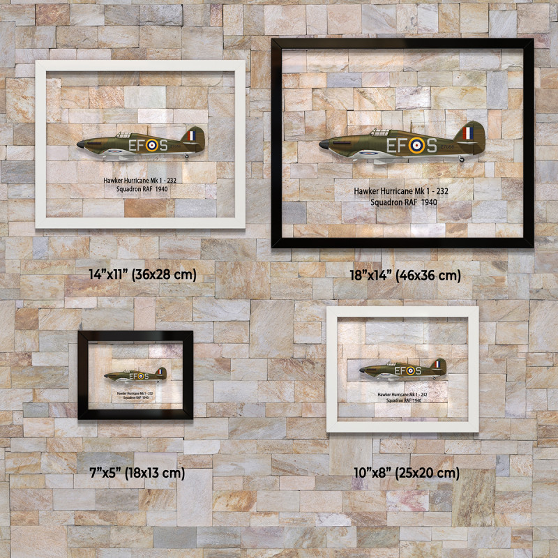 Принт на склі «Винищувач Hawker Hurricane Mk 1 232 Ескадрилья 1940 рік»