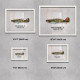Принт на склі «Винищувач Hawker Hurricane Mk 1 32 Ескадрилья 1940 рік»
