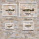 Принт на склі «Винищувач Hawker Hurricane Mk 1 43 Ескадрилья 1940 рік»