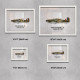 Принт на склі «Винищувач Hawker Hurricane Mk 1 46 Ескадрилья 1940 рік»