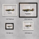 Принт на склі «Винищувач Hawker Hurricane Mk 1 73 Ескадрилья 1940 рік»