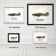 Принт на склі «Винищувач Hawker Hurricane Mk 1 73 Ескадрилья 1940 рік»