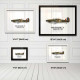 Принт на склі «Винищувач Hawker Hurricane Mk 1 79 Ескадрилья 1940 рік»