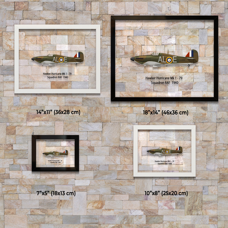 Принт на склі «Винищувач Hawker Hurricane Mk 1 79 Ескадрилья 1940 рік»