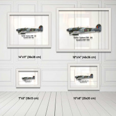 Принт на склі «Винищувач Hawker Typhoon 266 Ескадрилья 1944 рік»