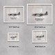 Принт на склі «Винищувач North American P-51D Mustang 112 Ескадрилья 1945 рік»