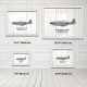 Принт на склі «Винищувач North American P-51D Mustang 126 Ескадрилья 1945 рік»