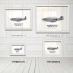 Принт на склі «Винищувач North American P-51D Mustang 154 Ескадрилья 1945 рік»
