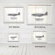 Принт на склі «Винищувач North American P-51D Mustang 213 Ескадрилья 1945 рік»