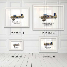 Принт на склі «Літак Westland Lysander Mk. II 6 Ескадрилья 1940 рік»