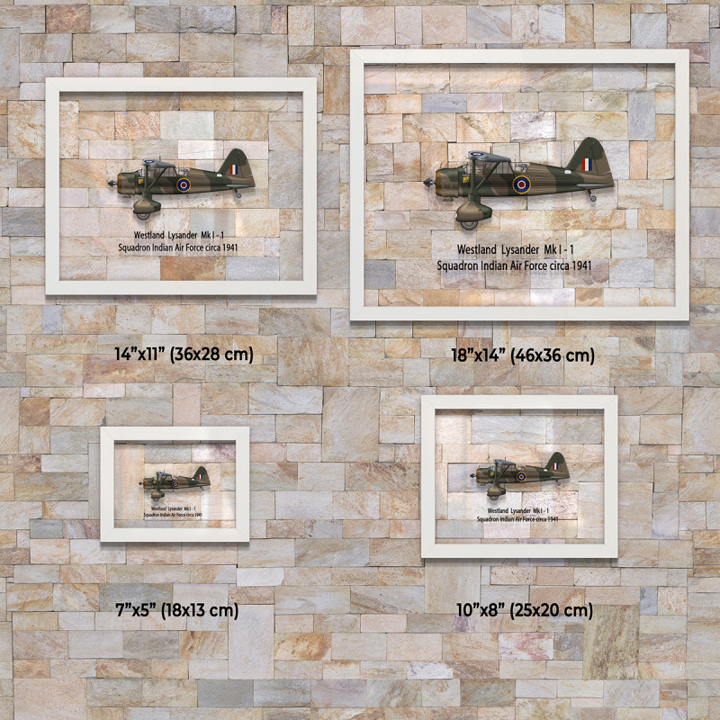 Принт на склі «Літак Westland Lysander Mk. I 1 Індійська Ескадрилья 1941 рік»