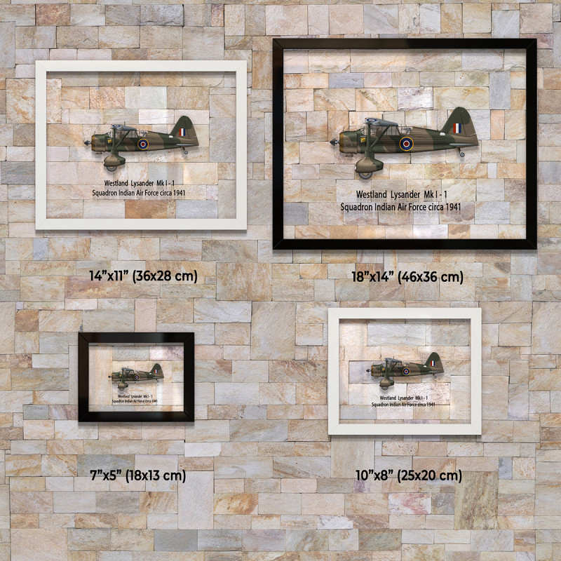 Принт на склі «Літак Westland Lysander Mk. I 1 Індійська Ескадрилья 1941 рік»